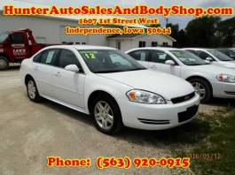 2012 Chevrolet Impala White 4 Door Car for Sale